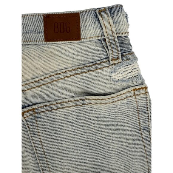 Urban Outfitters BDG Grunge 90s Ripped Distressed High Rise Straight Denim Jeans - Picture 12 of 16